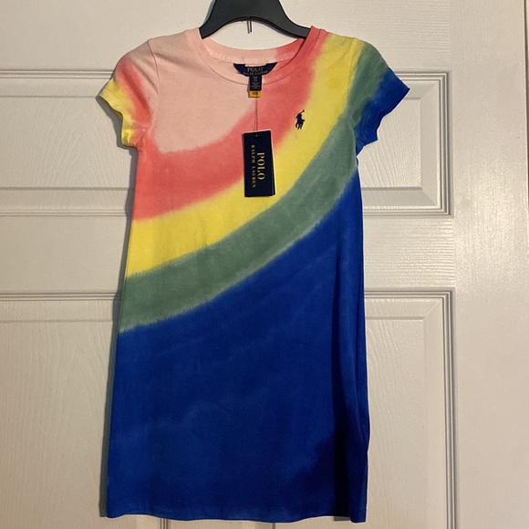 Polo Ralph Lauren Jersey T-Shirt Dress ~ Tie-Dye ~ NEW! - Picture 3 of 5